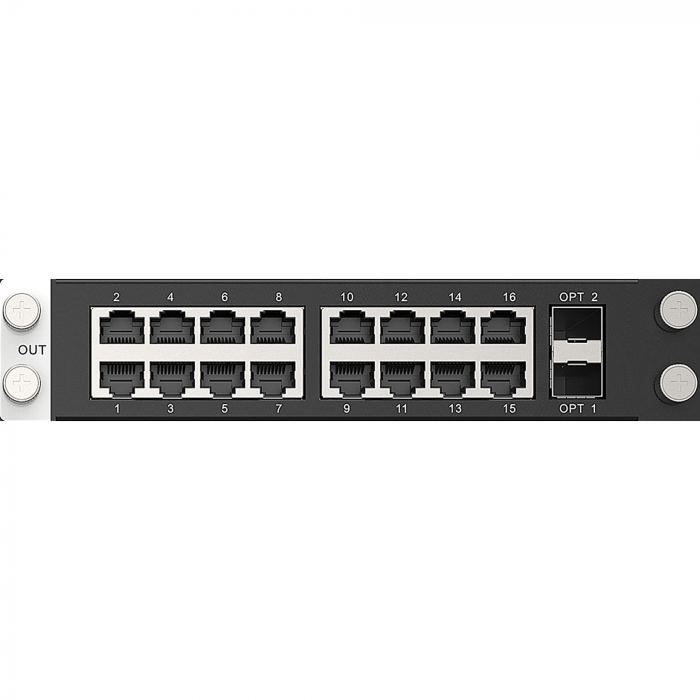 H16 RJ45 2 fiber Out